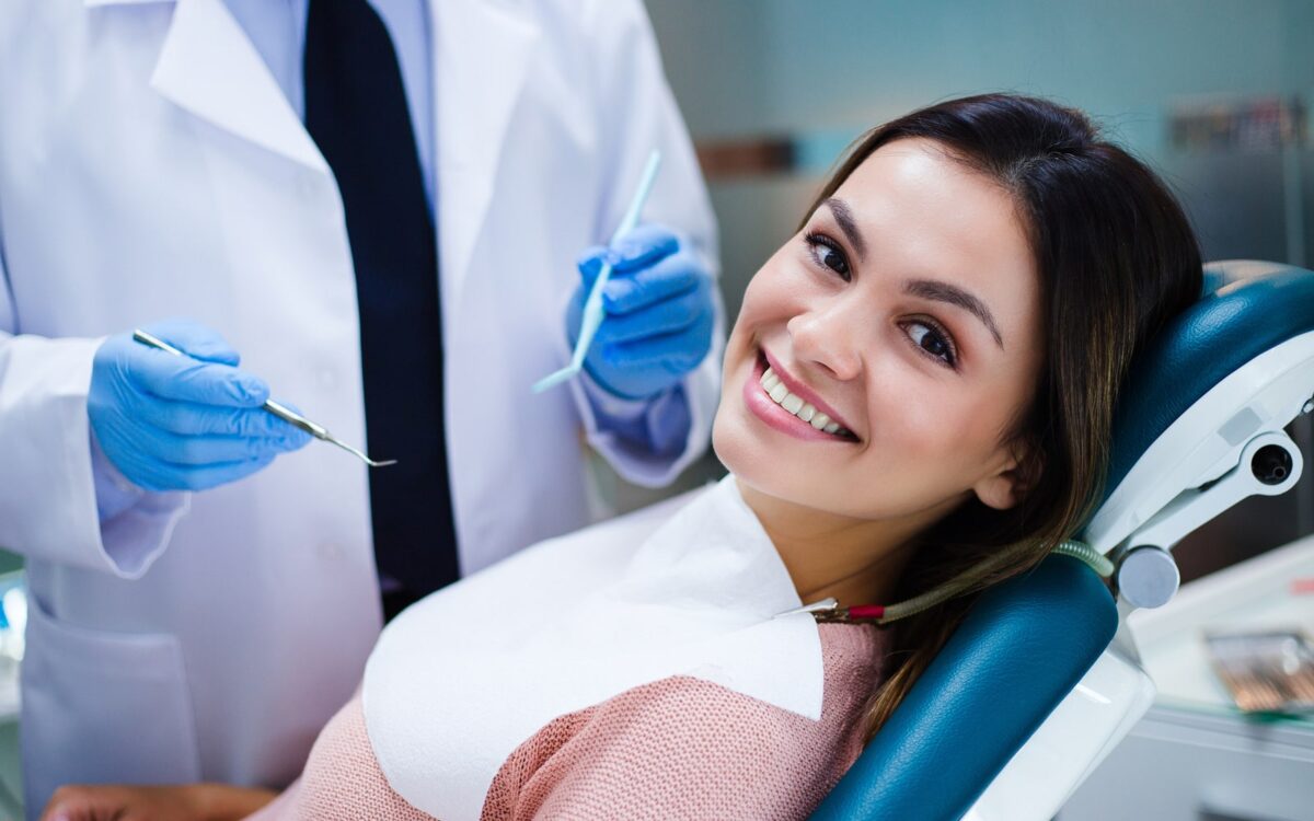 Woman At Endodontic Office